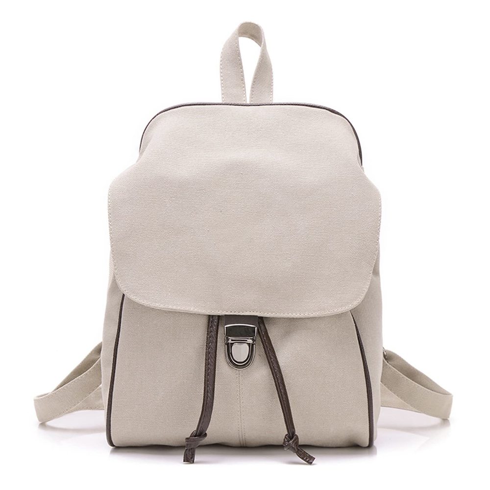 Vintage Women Backpack Anti-theft Drawstring Daypacks Canvas Rucksack Casual🥰